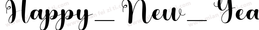 Happy_New_Year Regul字体转换